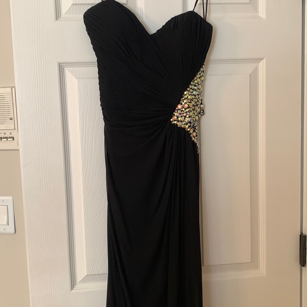 La femme Black Prom Dress